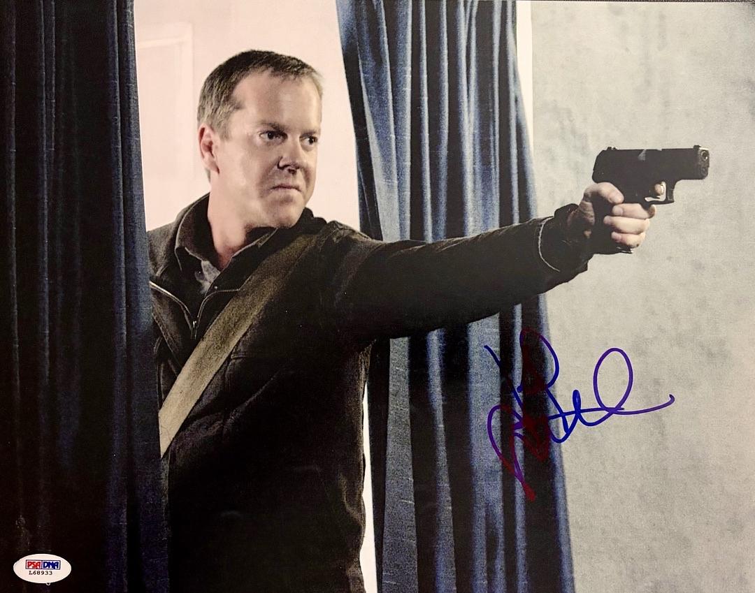 Keifer Sutherland "Jack Bauer" (24) signed 8x10 - PSA/DNA COA